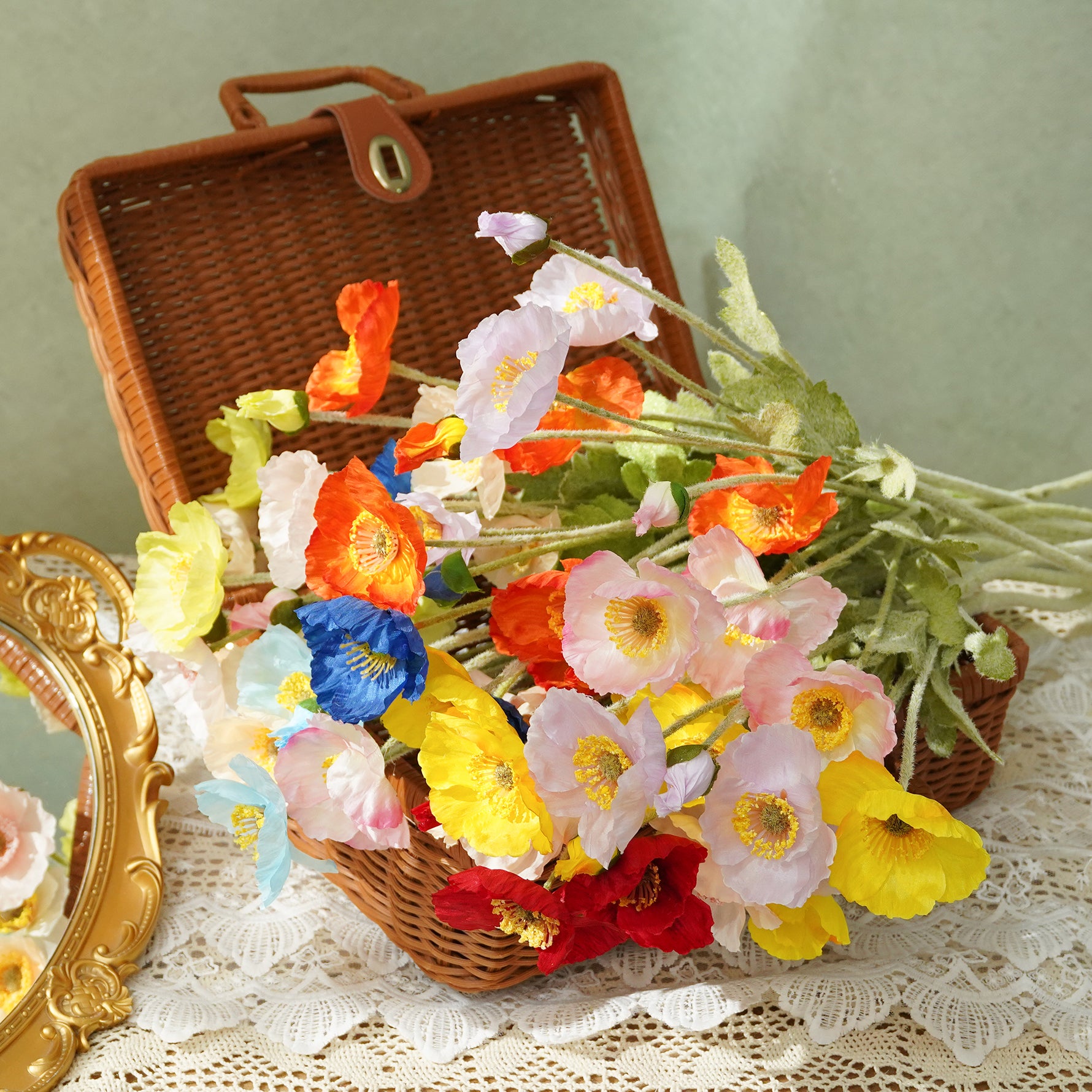 colorful-silk-poppy-flower-vase-arrangement