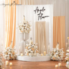 ivory white rose champagne wedding centerpiece
