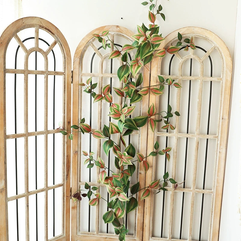 silk green foliage vine to cover air conditioner pipe