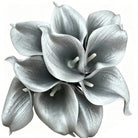 Silver Grey PU Calla Lily Wedding Flower