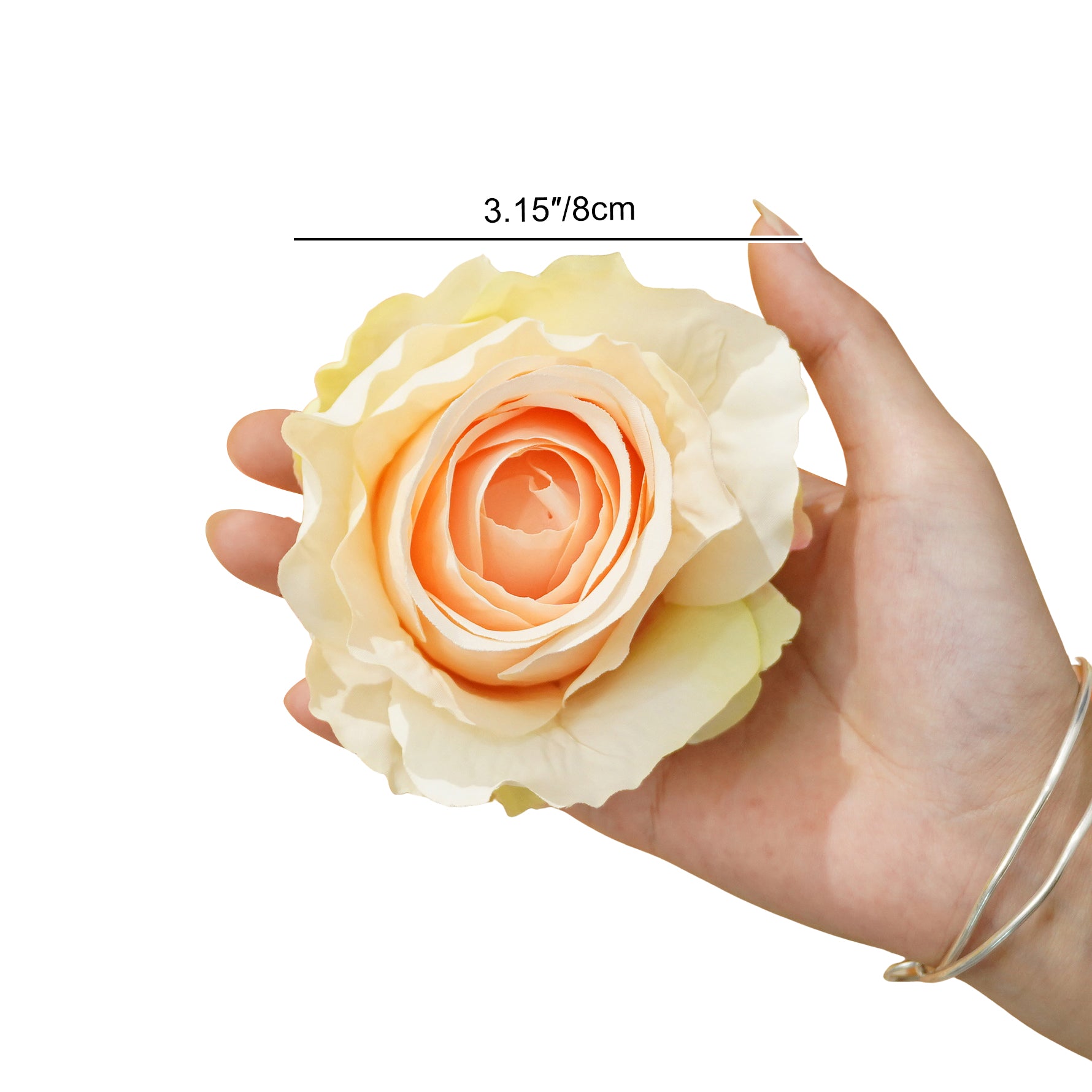 A8414 100pcs/lot Colorful Rose Flower Head Material Wedding Home