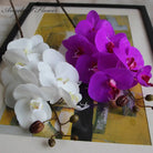 Natural looking fake orchid arrangement for home styling