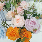 Blush artificial rose sprigs with buds