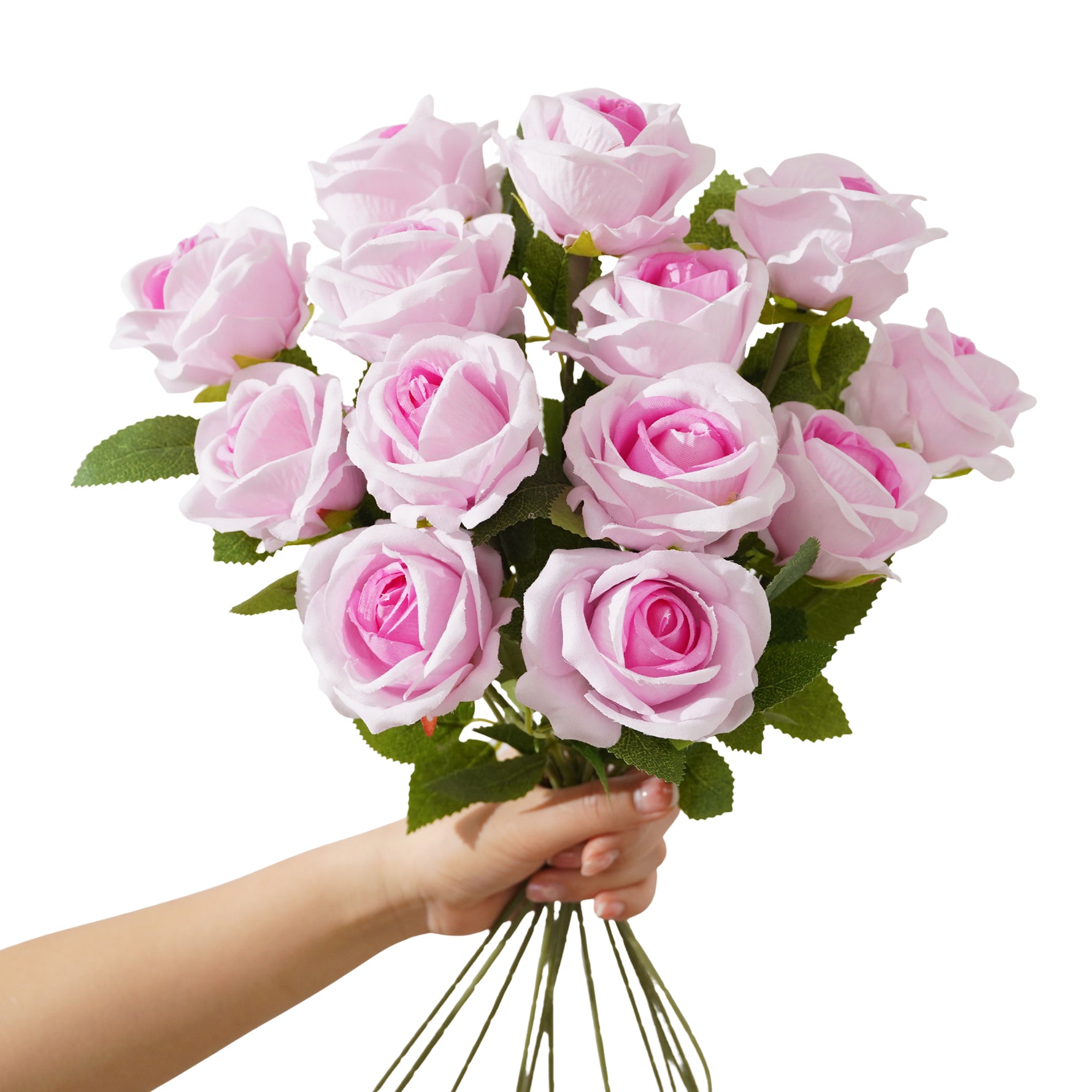 minimalist-vase-silk-rose-blooms