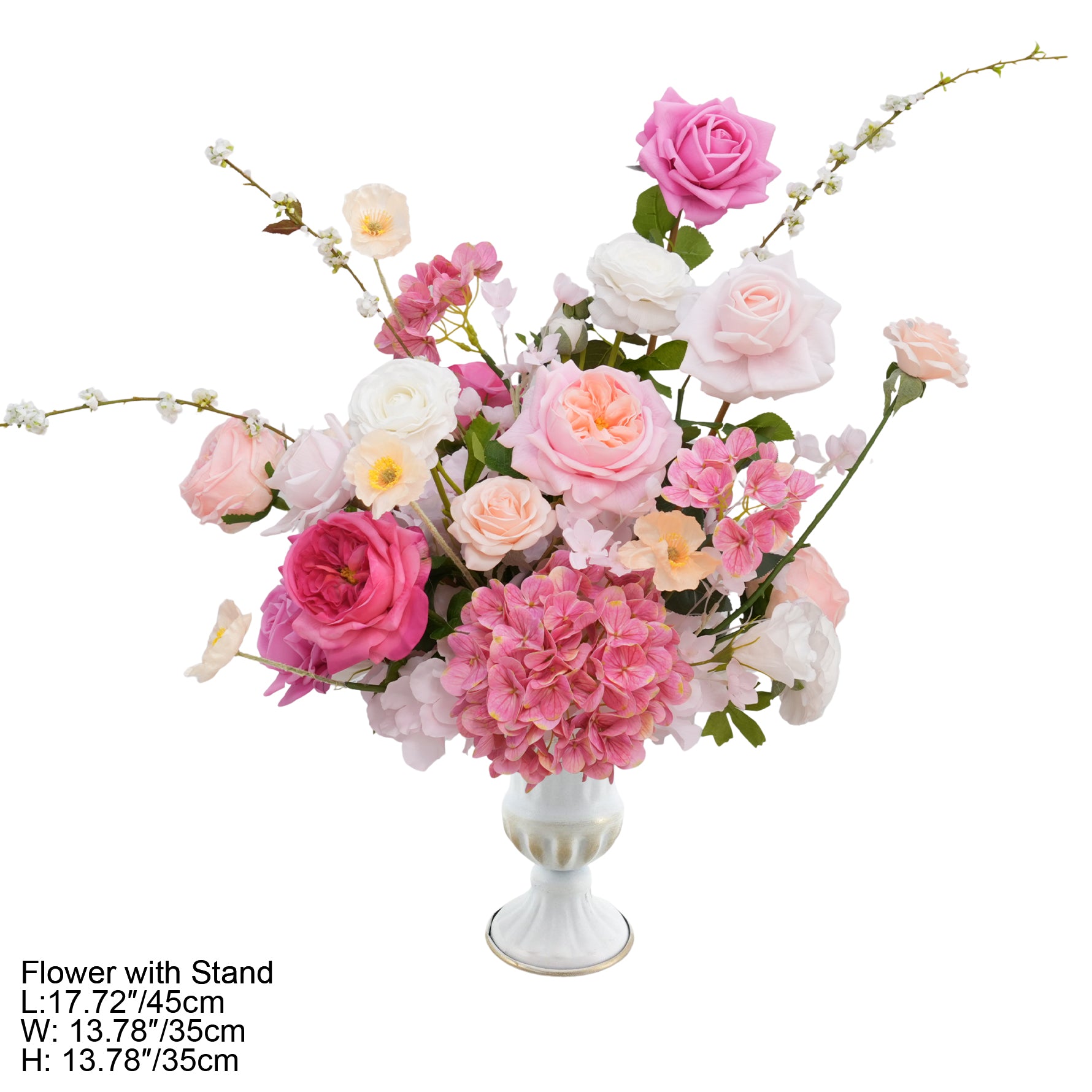 european style artificial flower table centerpiece