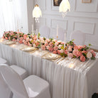 rustic garden wedding blush pink tabletop flower arrangement