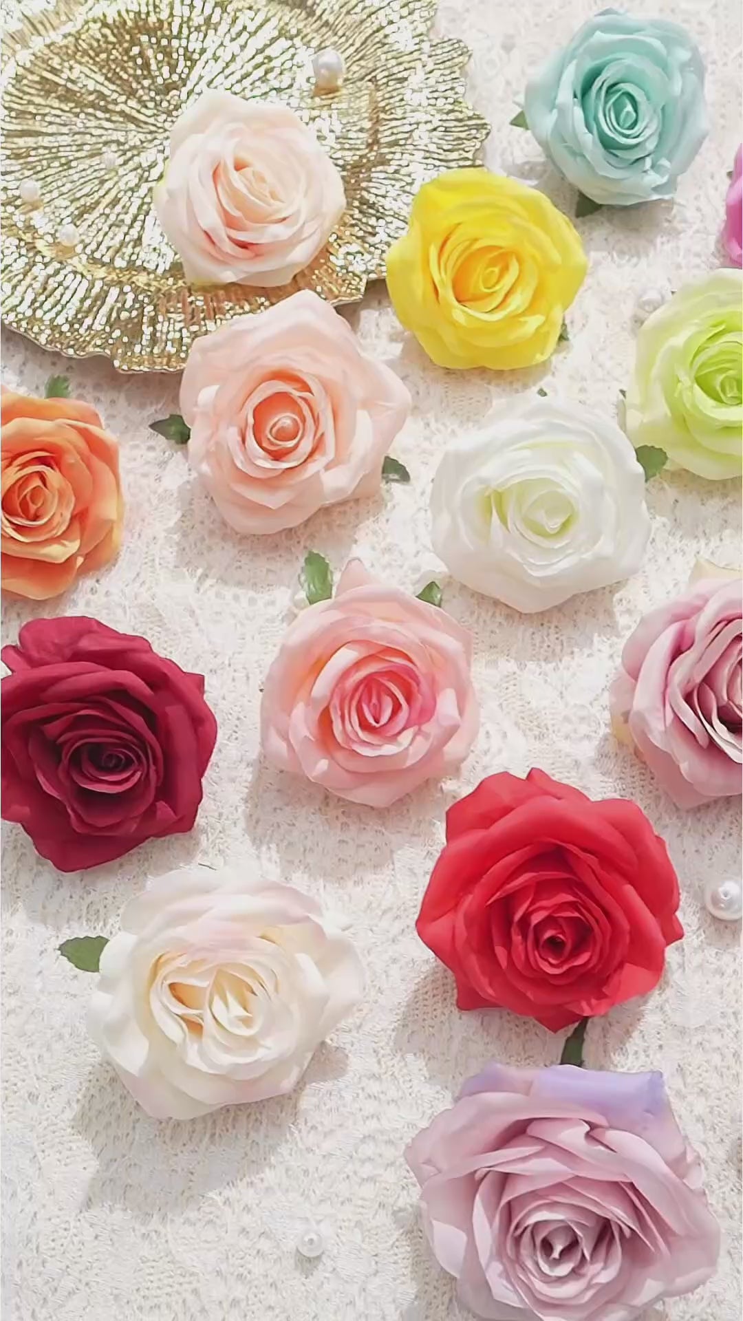 Faux Rose Bloom DIY Floral Supply