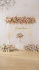 Blush apricot silk flower garland for wedding reception