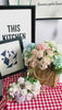 faux rose peony mixed floral bunch for party backdrop