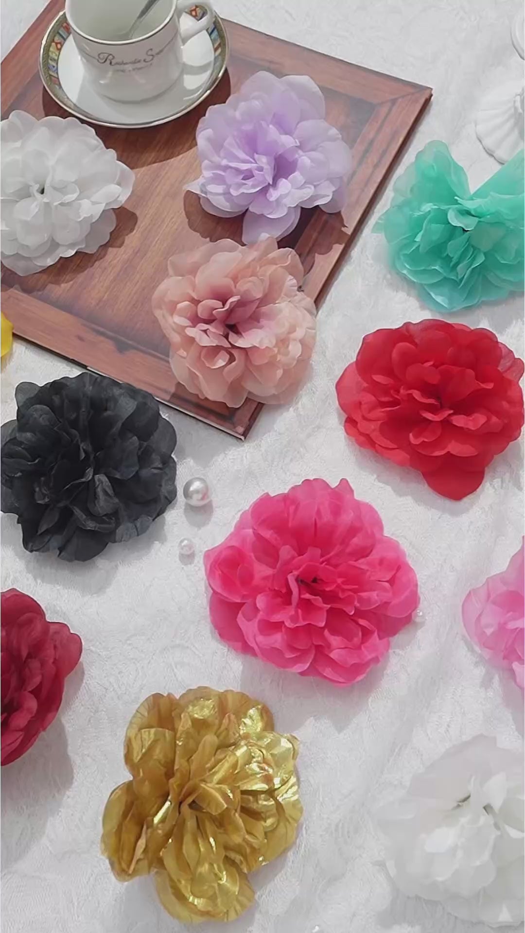Artificial Silk Flower Heads