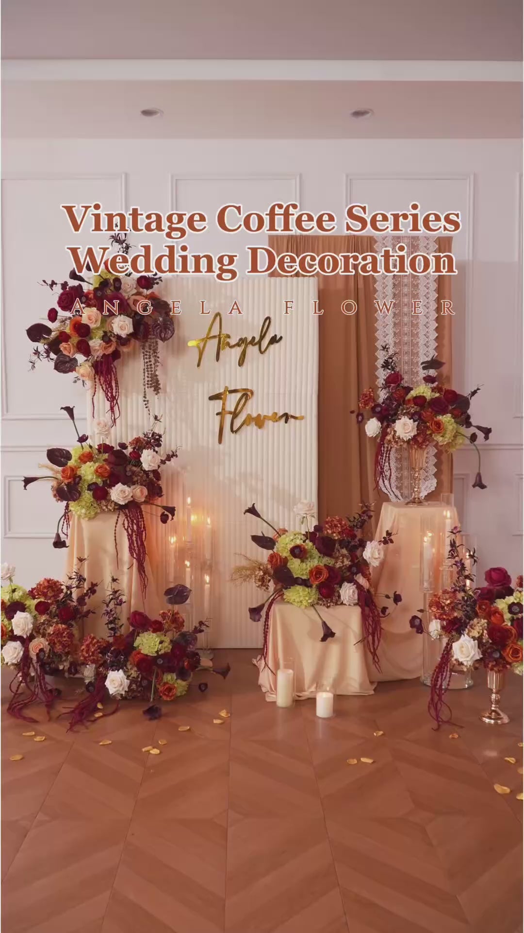A9173 Burgundy Calla Lily Table Centerpieces Ball Flower