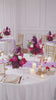 moody‑magenta‑silk‑flower‑centerpiece‑white‑wedding‑table‑setting‑scene