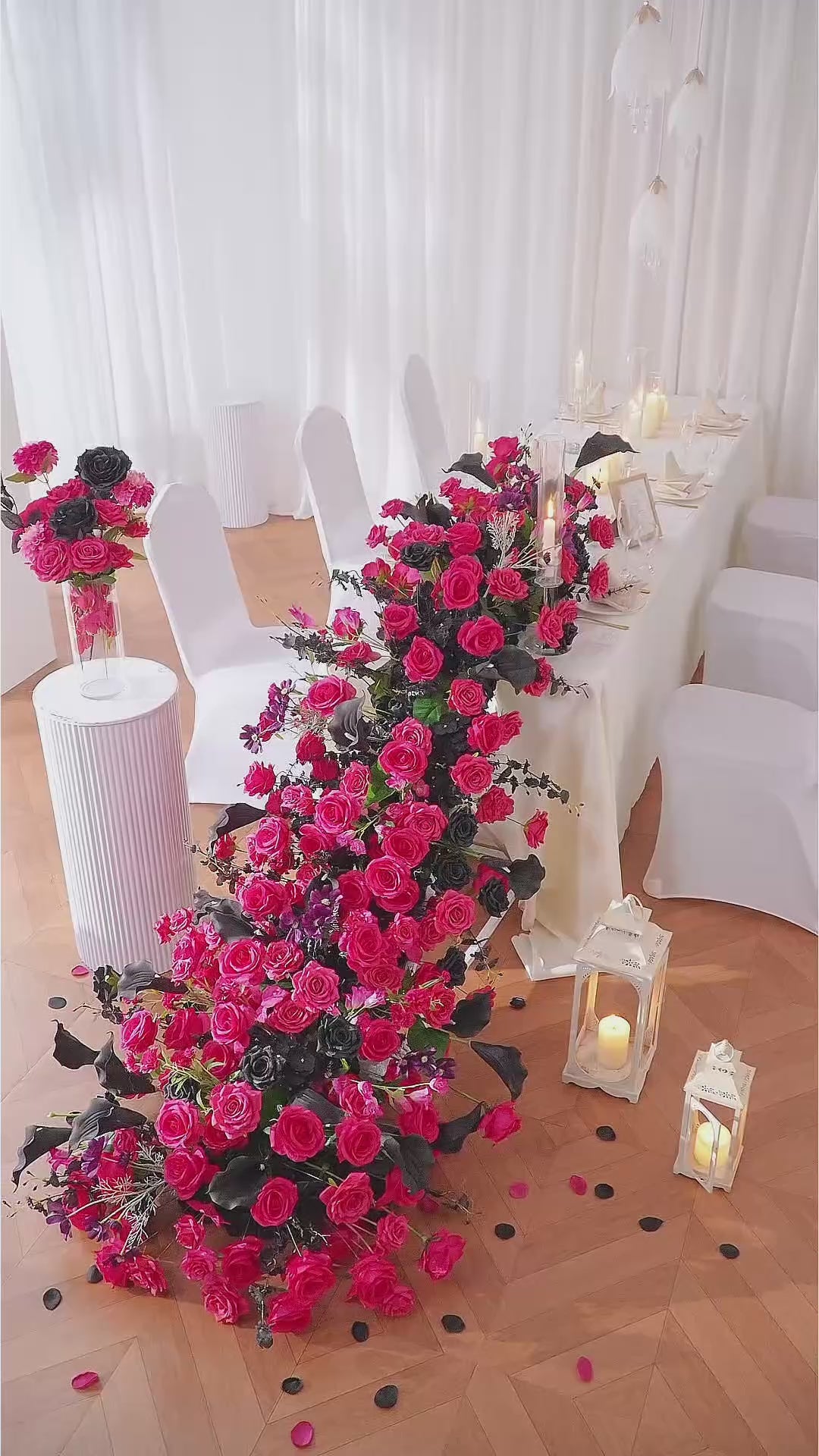 handmade-style-silk-flower-table-decoration