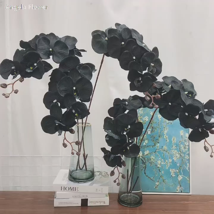 1. Burgundy fake butterfly orchid stem