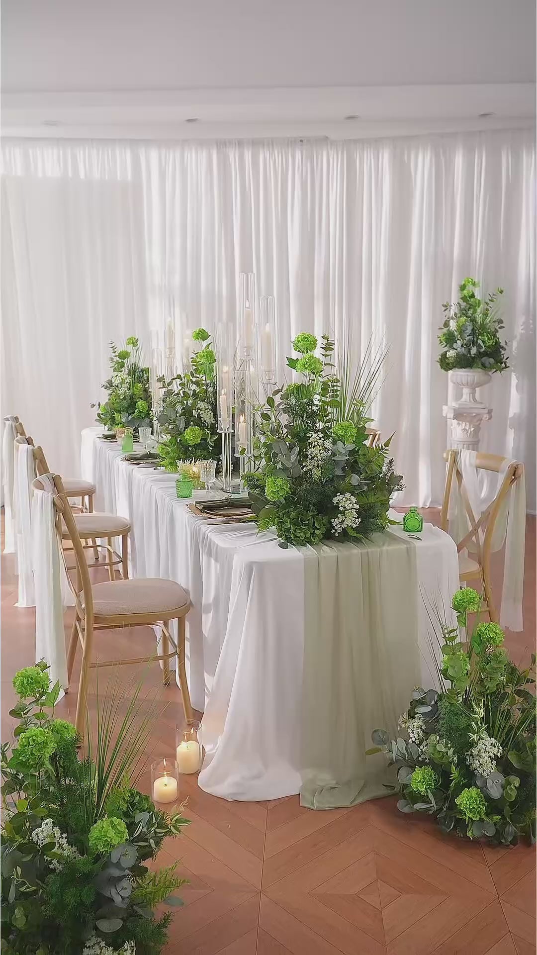 artificial-greenery-wedding-centerpiece