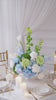 Elegant faux hydrangea white rose calla lily arrangement for banquet decor