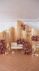 Vintage autumn artificial rose swag corner floral for wedding arch decoration