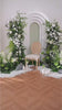 Forest Style White Flower Green Foliage Arrangement