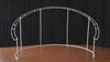 Corner flower group decor for large C wedding backdrop arch