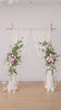 Artificial blush rose arch flower arrangement
