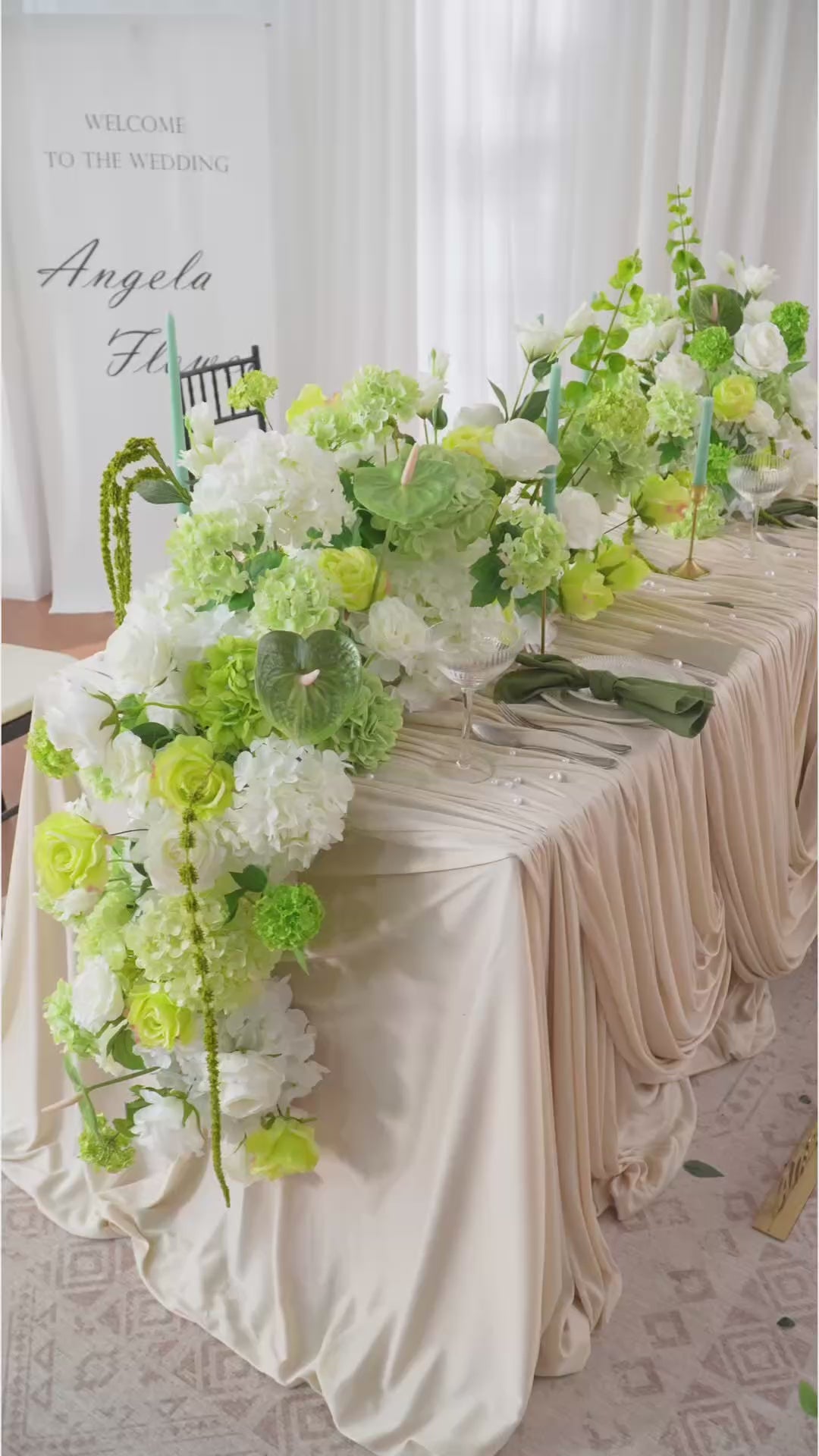 Silk Floral Arrangement for Wedding Decor