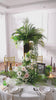 White and blush gerbera floral decor for wedding table