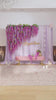 Luxury outdoor wisteria flower installation for wedding reception stage