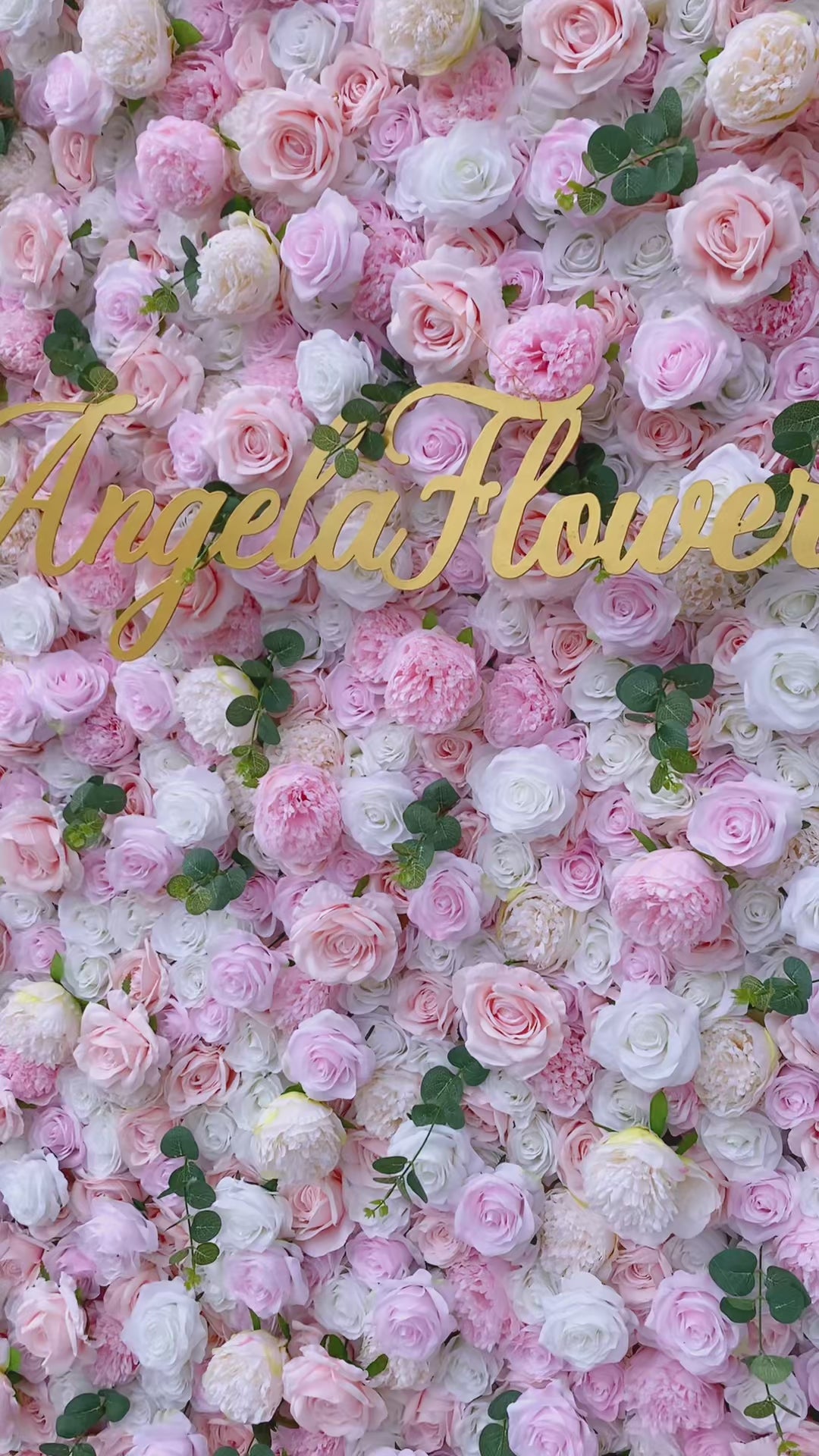 Home A8694 Pink White Cloth Base 5D Flower Wall Wedding Background Decor