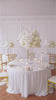Elegant White Floral Centerpiece For Luxury Wedding Reception Table
