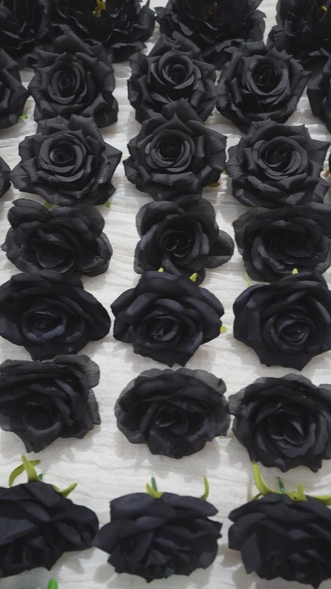 Bulk black artificial rose heads floral supply