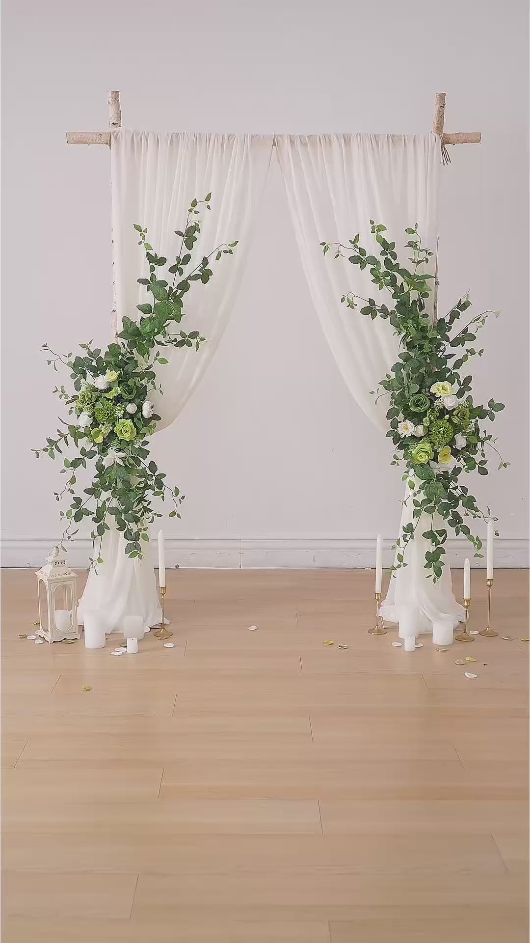 faux‑green‑rose‑white‑bloom‑corner‑floral‑set
