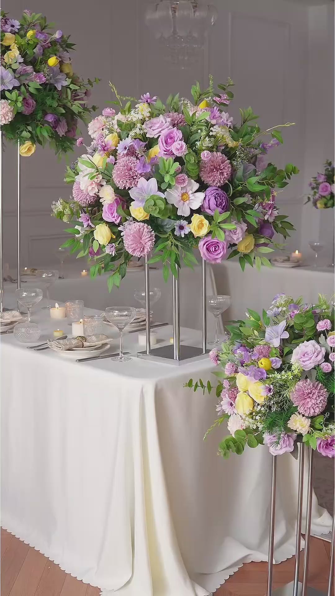 Artificial Floral Ball Wedding Decor