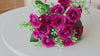 Ivory Artificial Mini Rose Floral Bunch