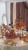 terracotta boho wedding backdrop flowers
