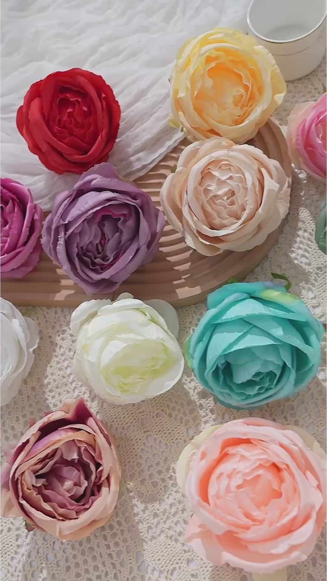 rose flower head decor