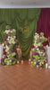 Burgundy green hydrangea pillar suitable for fall weddings