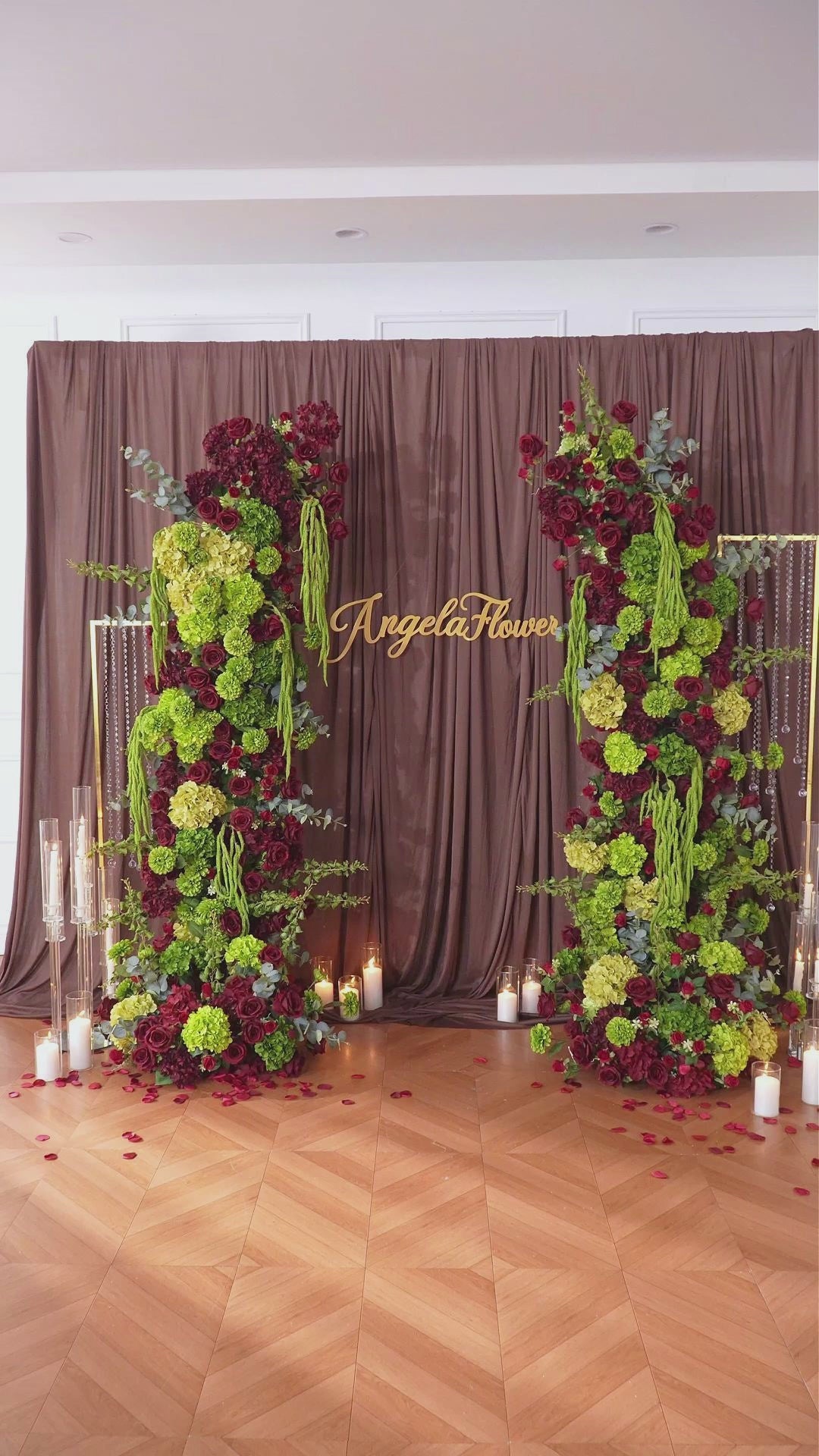 burgundy_green_flower_backdrop_panel