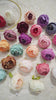 Burgundy silk ranunculus blooms for wedding decor
