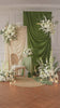 Romantic white artificial flower combo for elopement wedding