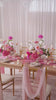 luxury pastel wedding table flower arrangement