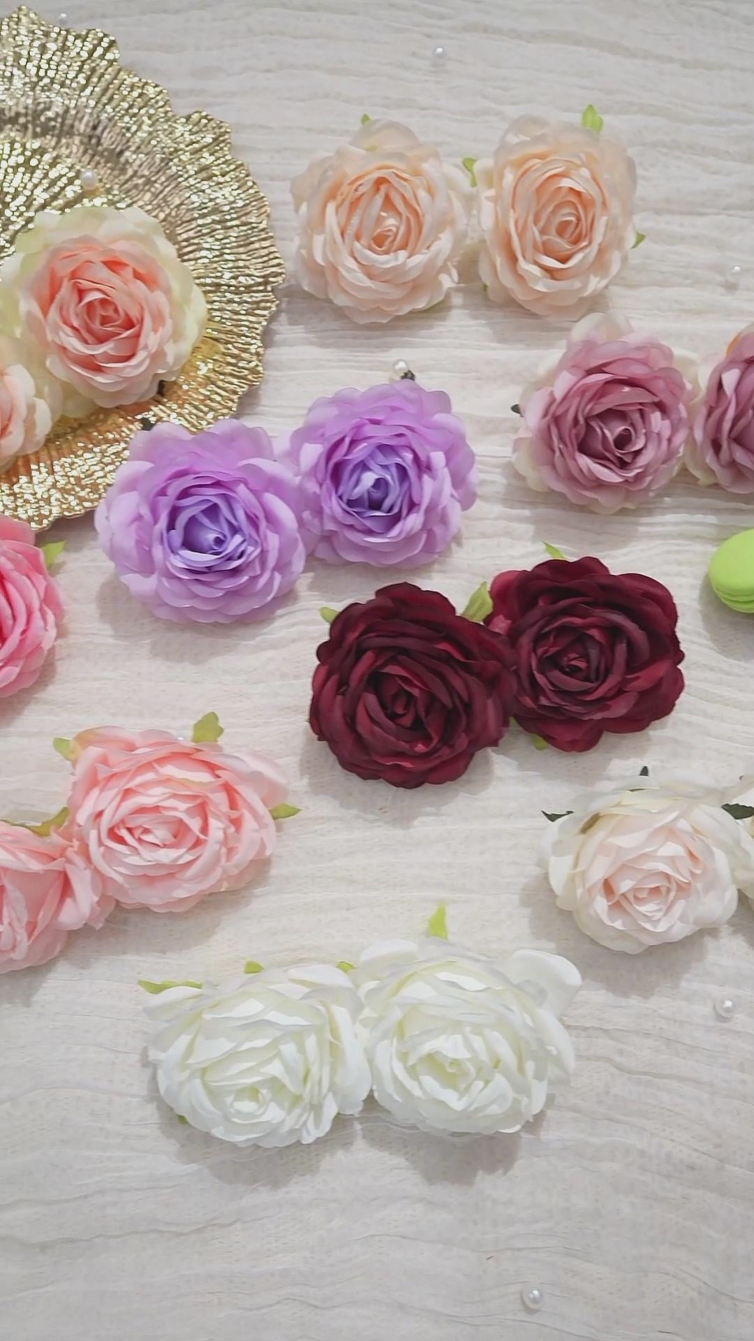 faux‑big‑rose‑blooms‑assorted‑vintage‑color‑collection