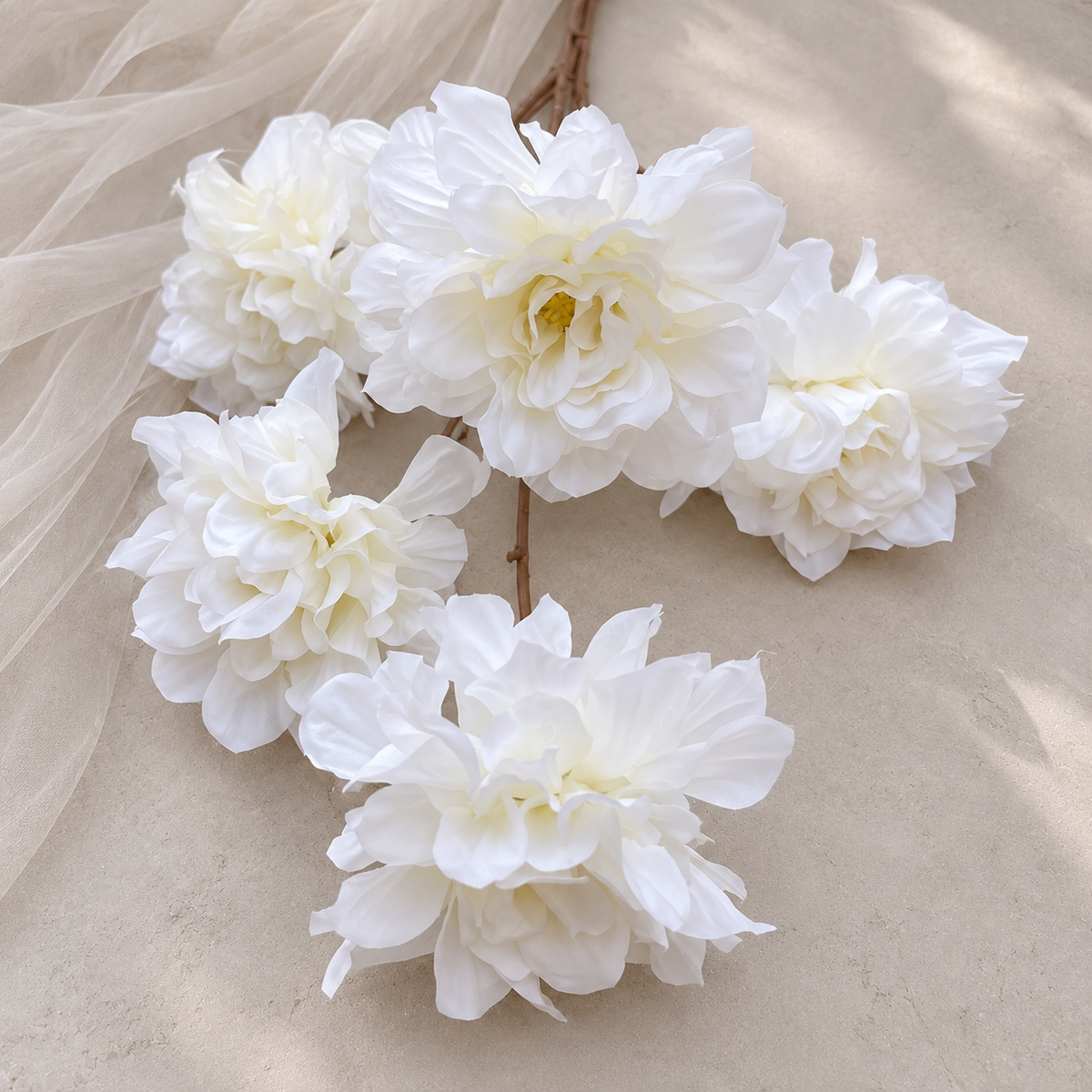 artificial peony flower for bridal bouquets