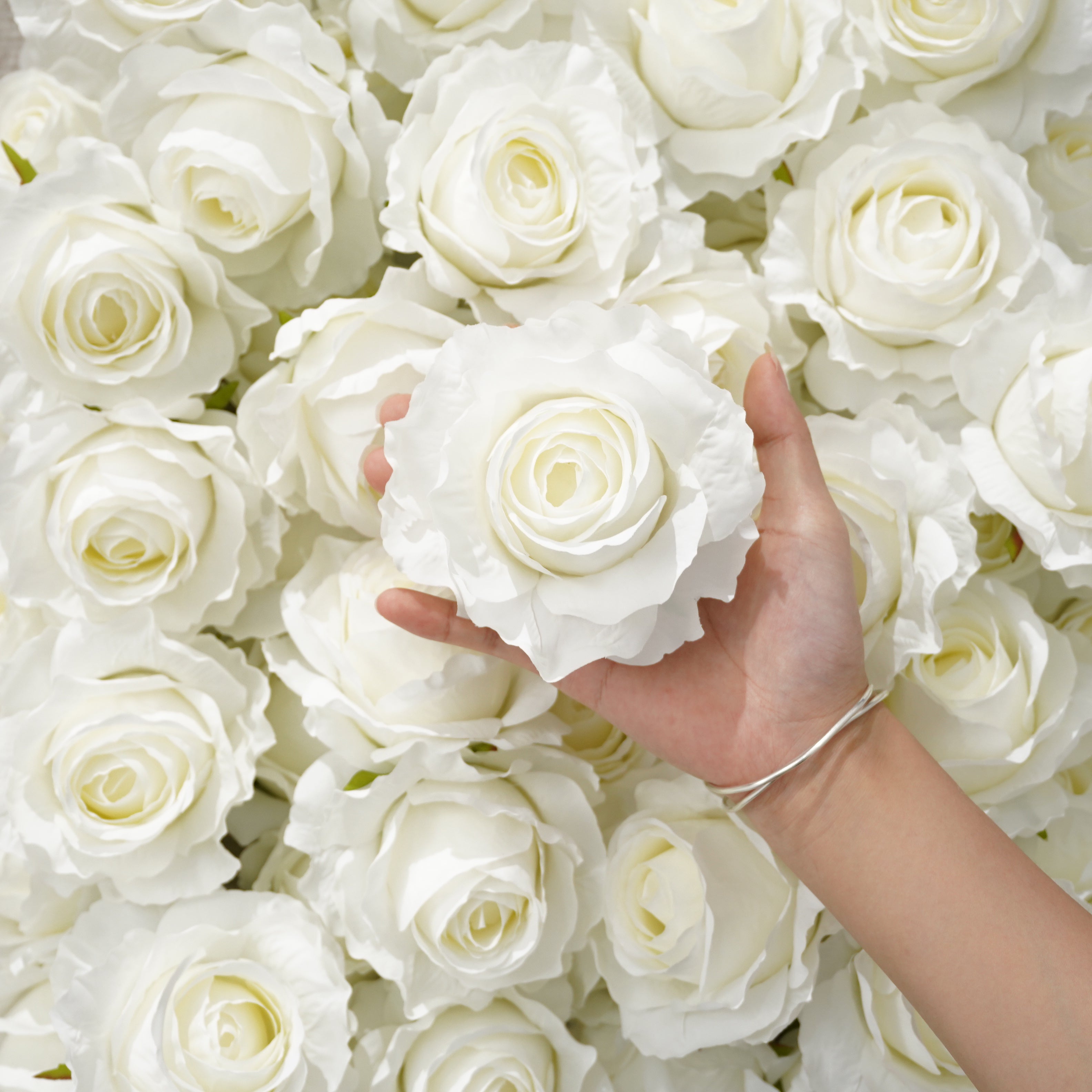 花＊花 A8414 100pcs/lot Artificial Rose Flower Heads Material Wedding