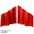 Red luxury satin drape wedding backdrop kit 