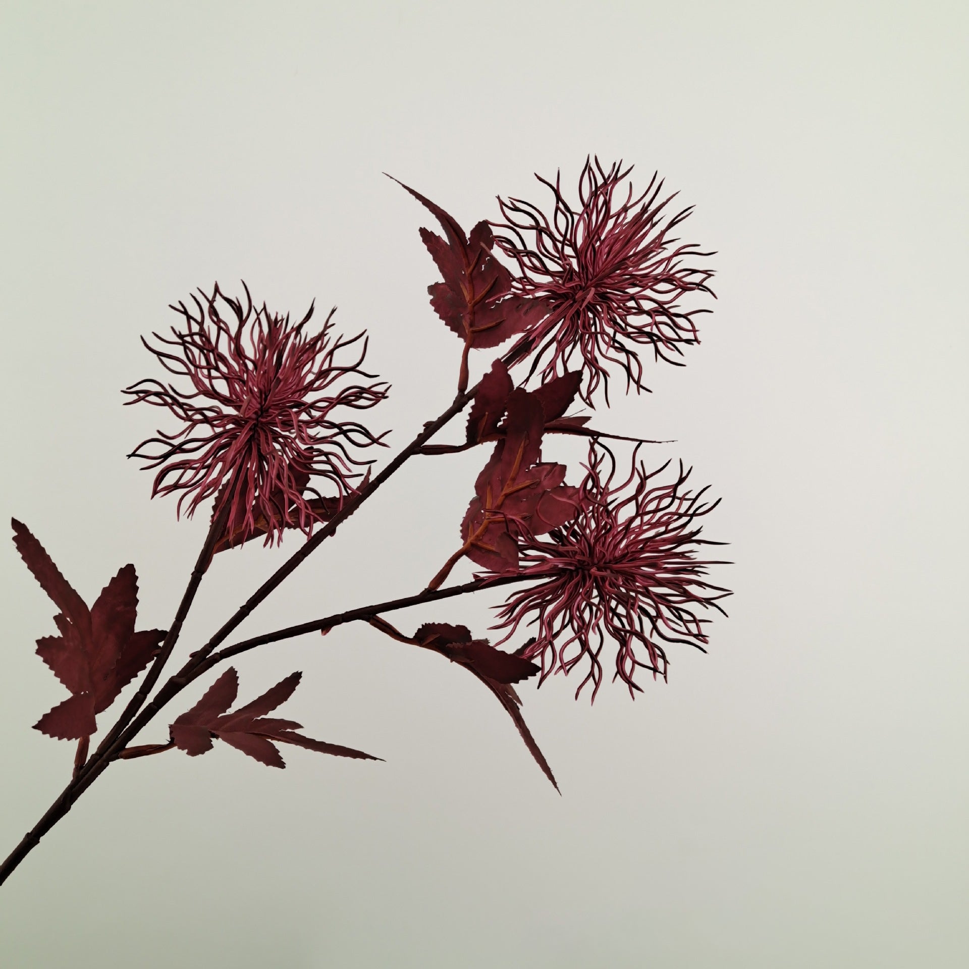 Rustic Wedding Artificial Thistle Floral Stem