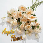 Romantic blush lisianthus artificial stem flower