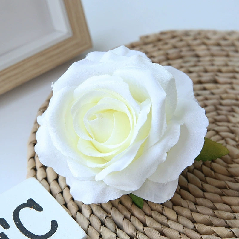 Handmade Floral Supply Artificial Rose Heads in Assorted Colors