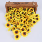 Yellow Mini Daisy Sunflower Heads for Wedding Floral Supplies