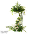 Tall floral decor for wedding reception guest tables