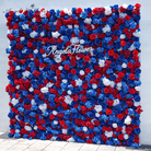Multicolor faux rose backdrop wall for celebration and event photoshoots